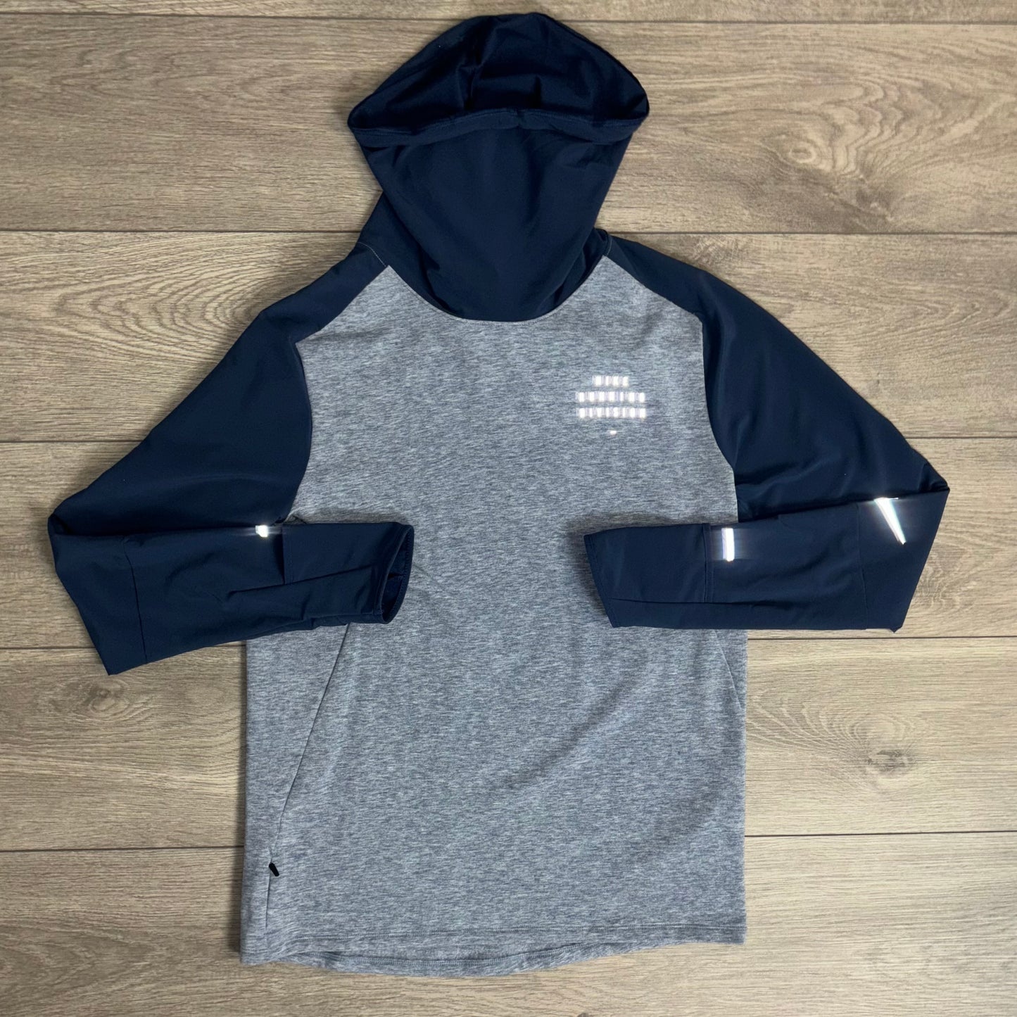 Nike Therma Fit Run Division Grey/Navy Snood Sweater