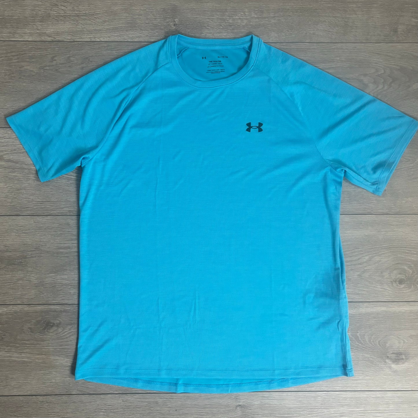 Under Armour Blue Tech T-Shirt With Under Armour Logo Print Short