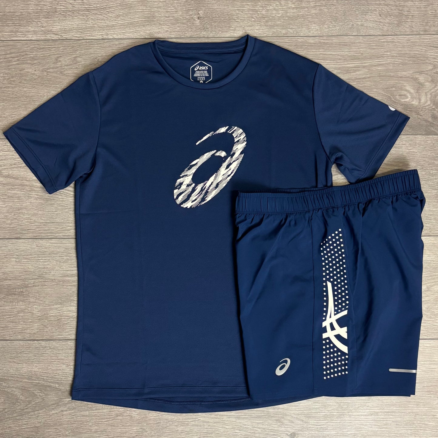 Asics GPX T-Shirt / Icon Shorts Navy Set