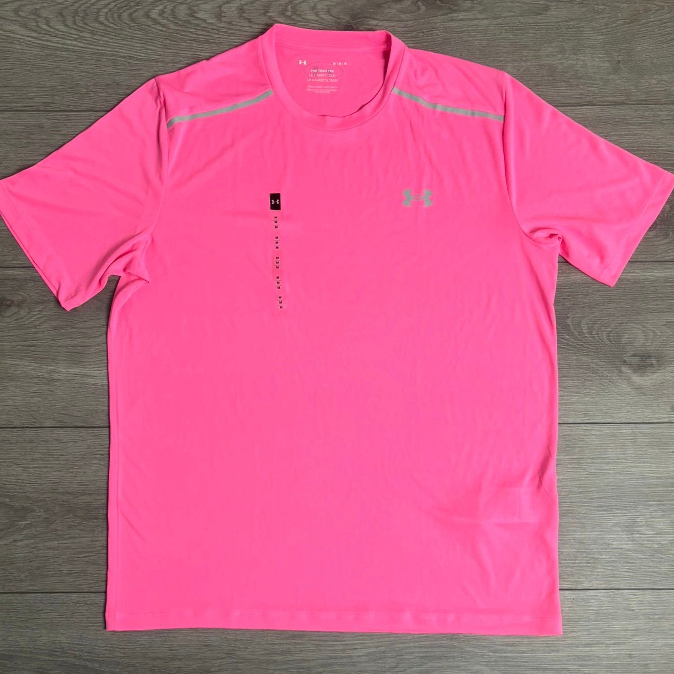 Under Armour Tech Reflective Pink T-Shirt