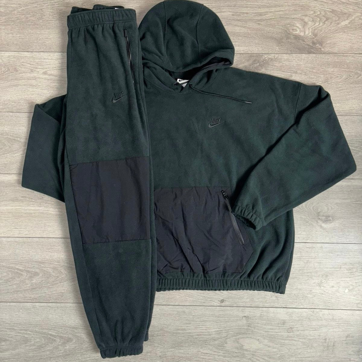 Nike Club Polar Fleece Tracksuit Black