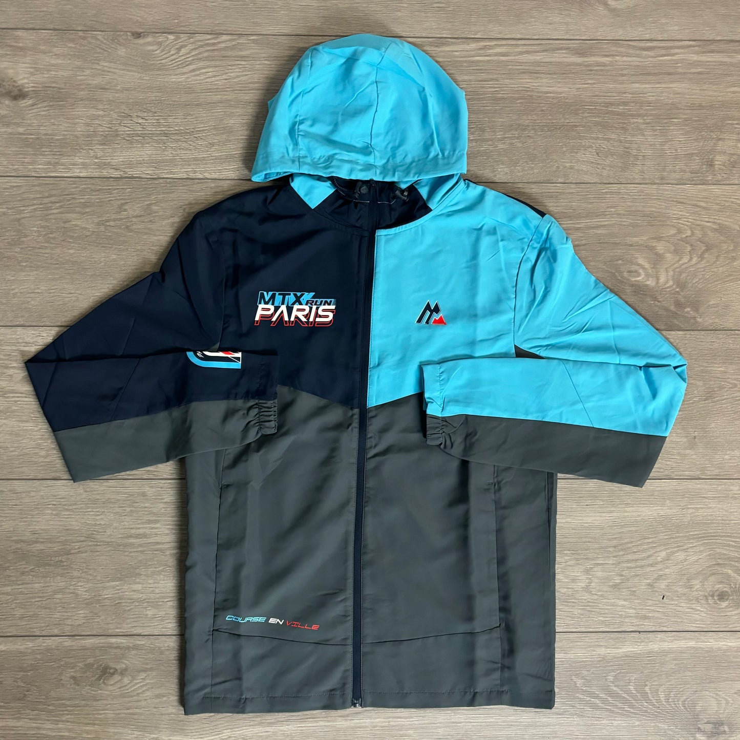 Montirex Run City Paris Jacket / Vector Woven Pant Tracksuit Navy/Midnight Blue/Grey