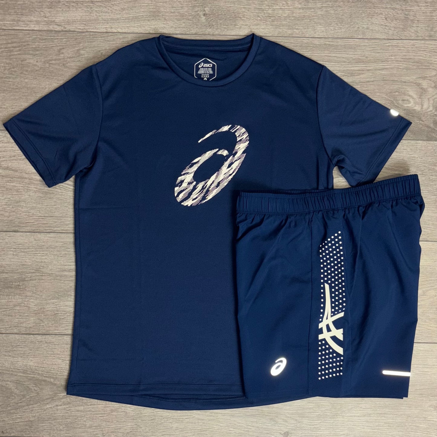 Asics GPX T-Shirt / Icon Shorts Navy Set