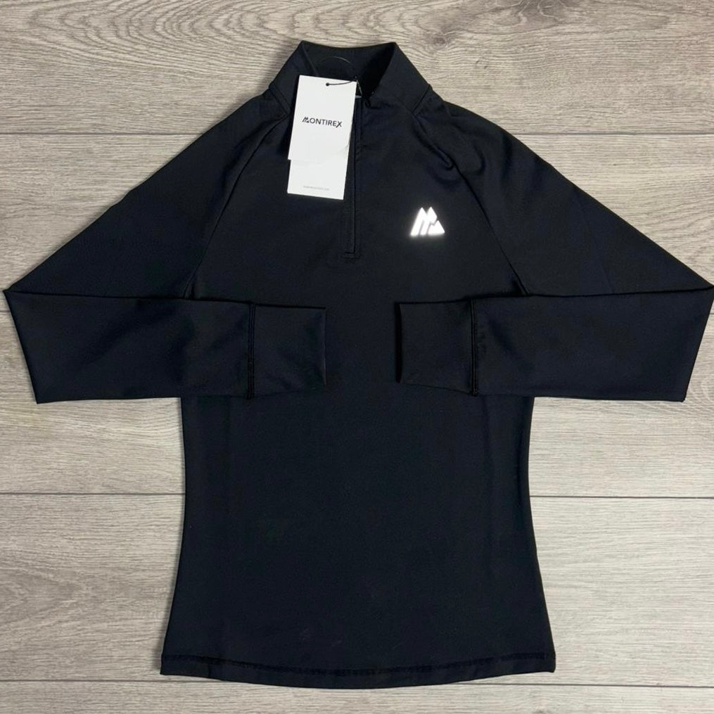 Womens Montirex Pace 1/4 Zip Black