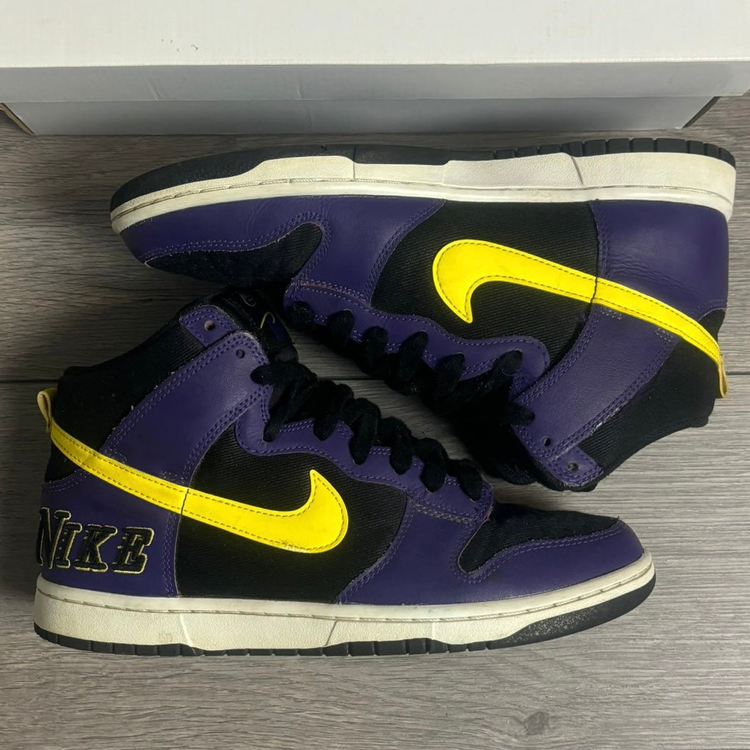Pre-Loved Nike Dunk High Premium EMB Lakers