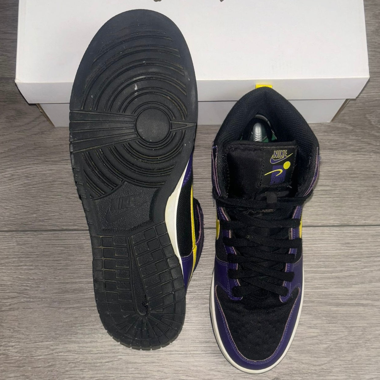 Pre-Loved Nike Dunk High Premium EMB Lakers