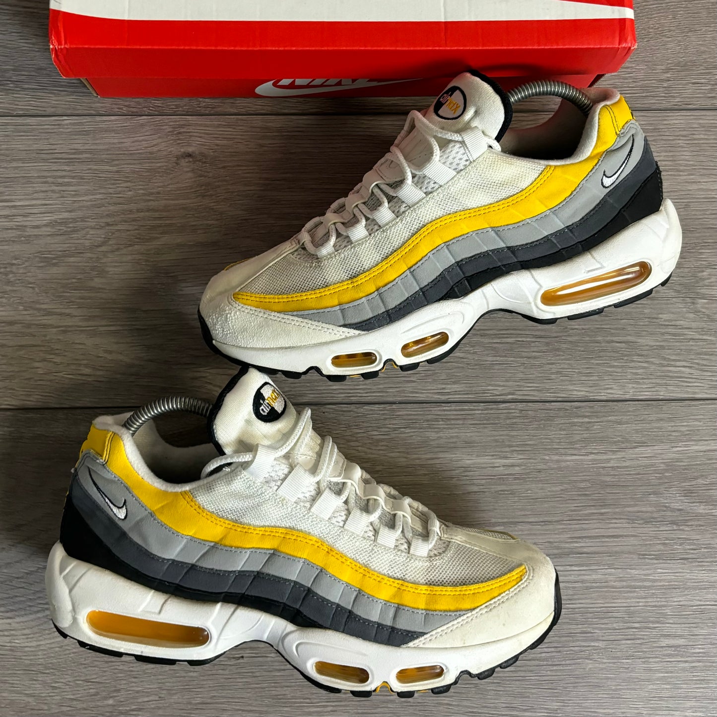 Pre-Loved Nike Air Max 95 White Amarillo Dark Grey