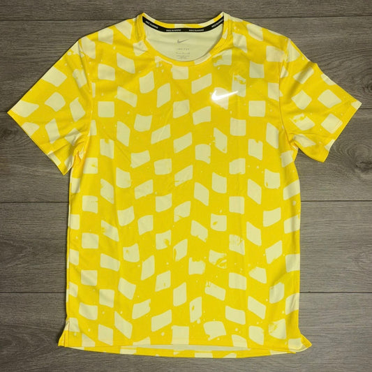 Nike Dri-FIT Miler Yellow Dye T-Shirt