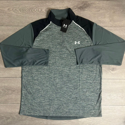 Under Armour Tech 1/4 Zip - Grey/Black