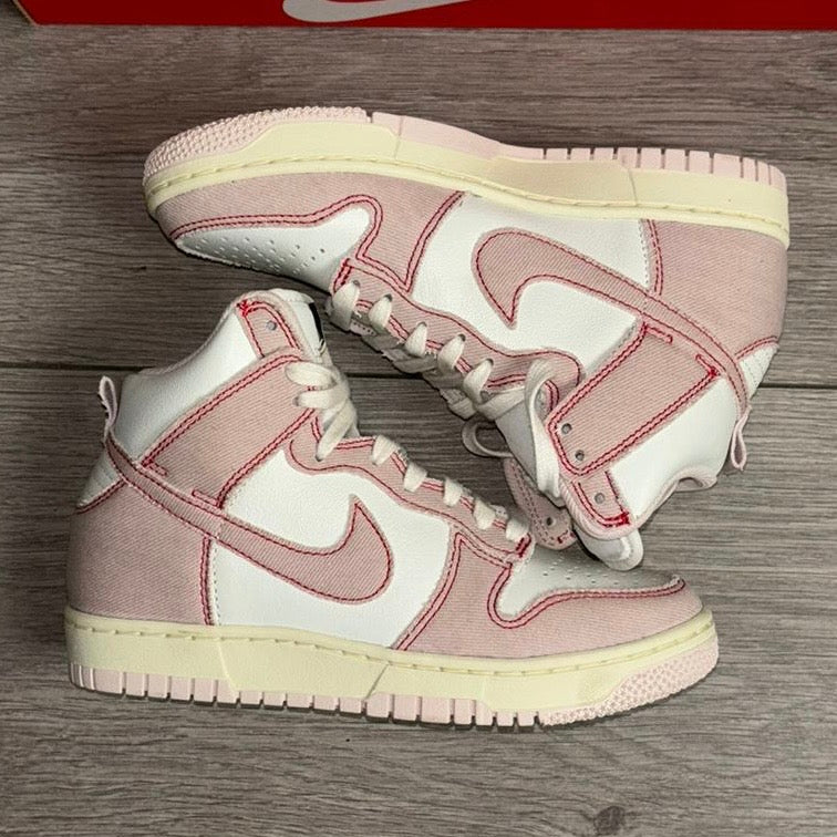 Womens Nike Dunk High 1985 Pink Denim