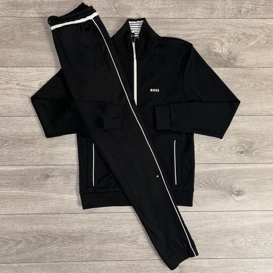 Hugo Boss Black/White Stretch-Cotton Tracksuit