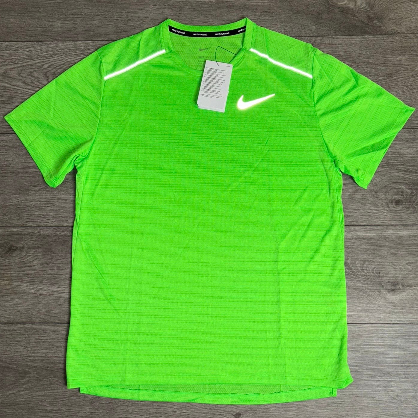 Nike Dri-FIT Miler 1.0 T-Shirt Green Strike