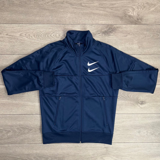 Nike Swoosh Navy Zip Sweatshirt