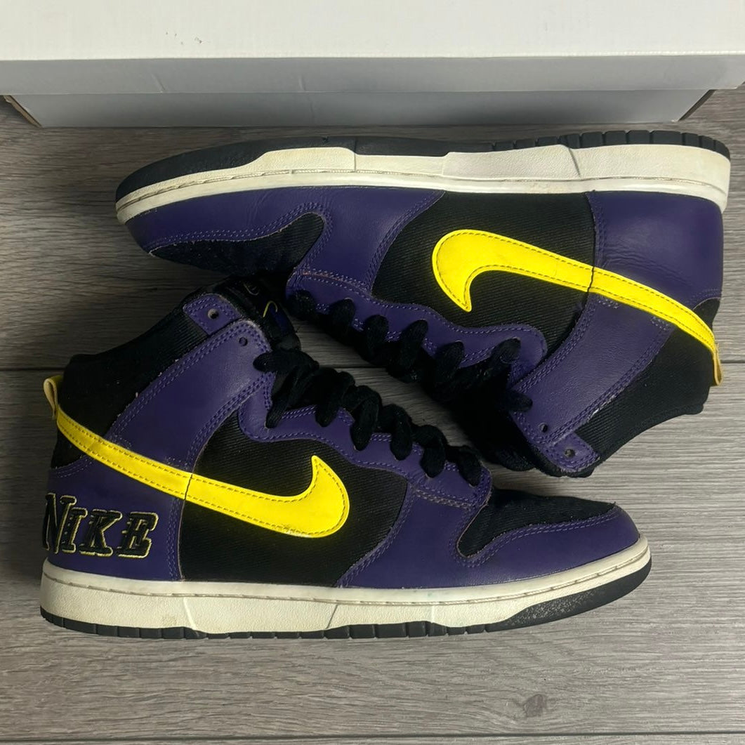 Pre-Loved Nike Dunk High Premium EMB Lakers