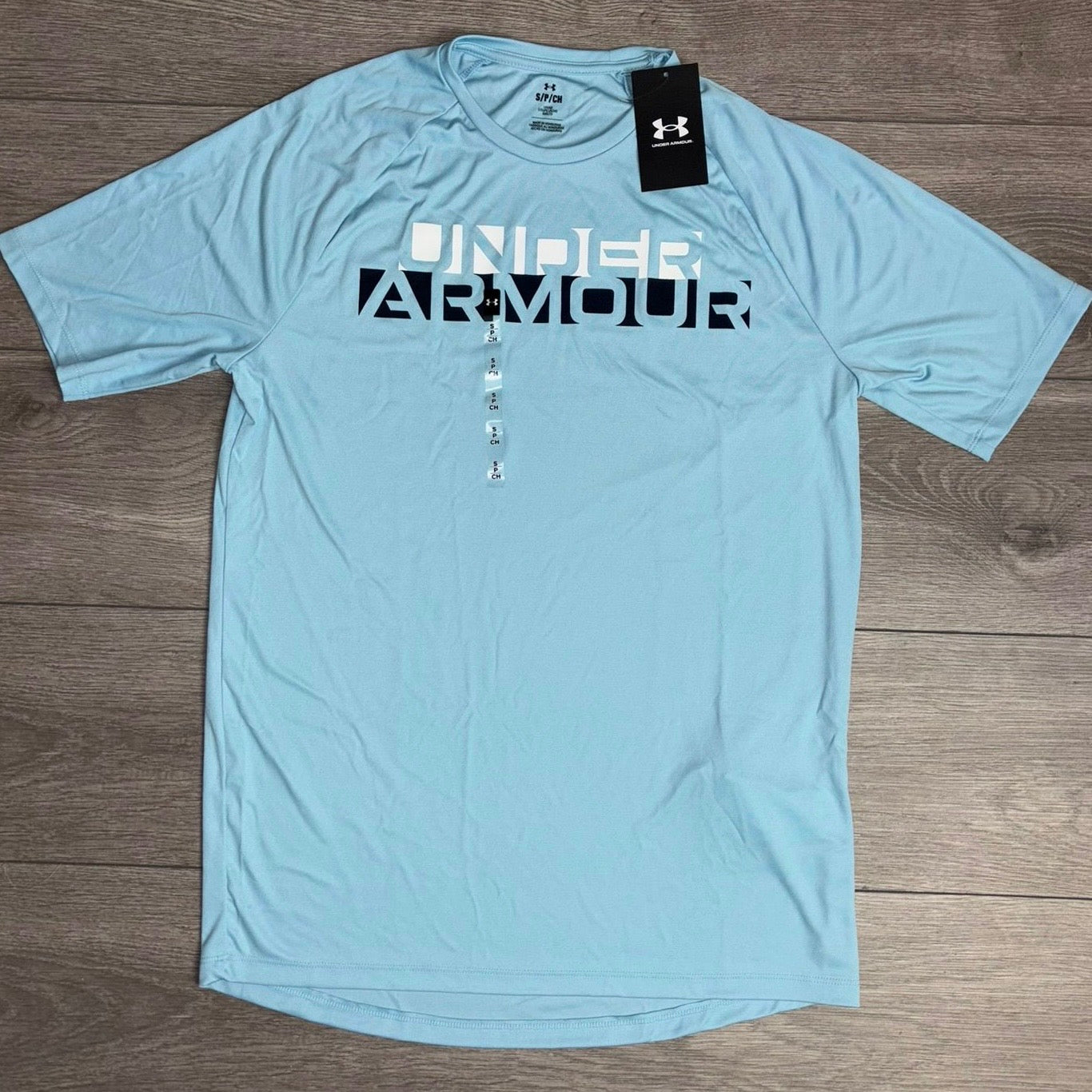 Under Armour Blue Velocity T-Shirt / Speedpocket Shorts Set