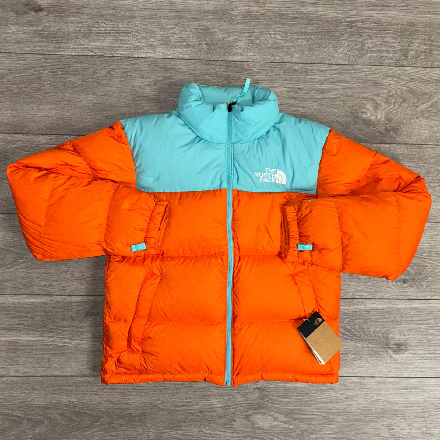 The North Face 1996 Retro Orange/Blue Nuptse Jacket