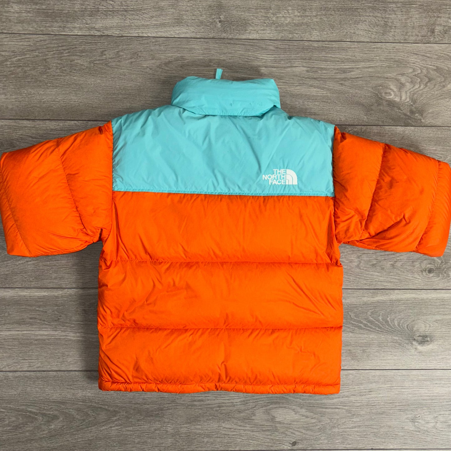 The North Face 1996 Retro Orange/Blue Nuptse Jacket