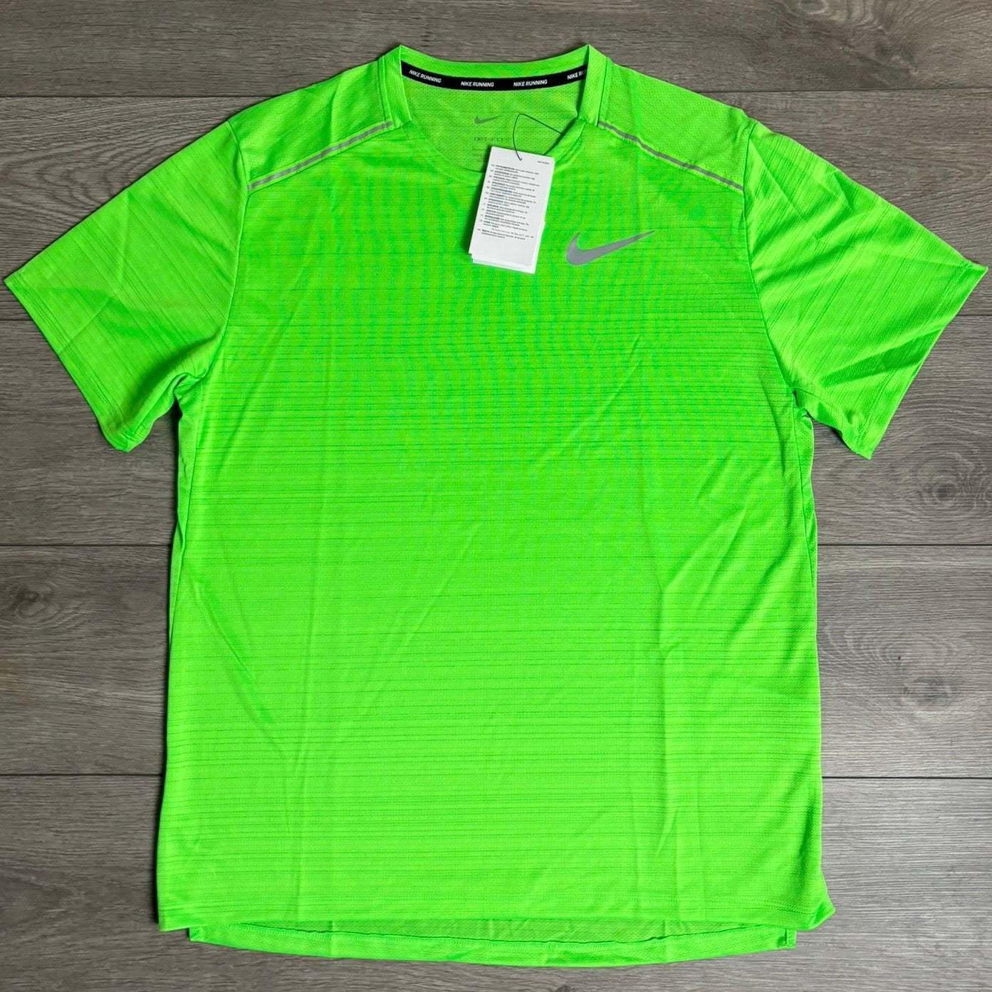 Nike Dri-FIT Miler 1.0 T-Shirt Green Strike