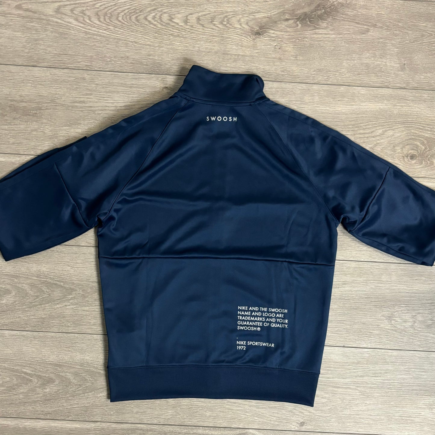 Nike Swoosh Navy Zip Sweatshirt