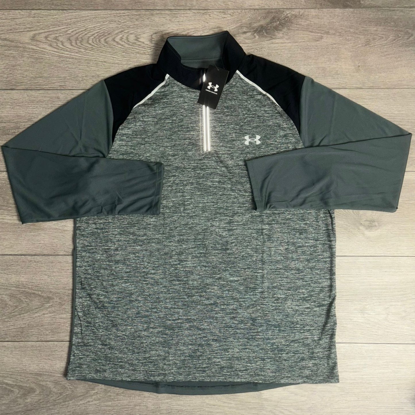 Under Armour Tech 1/4 Zip - Grey/Black