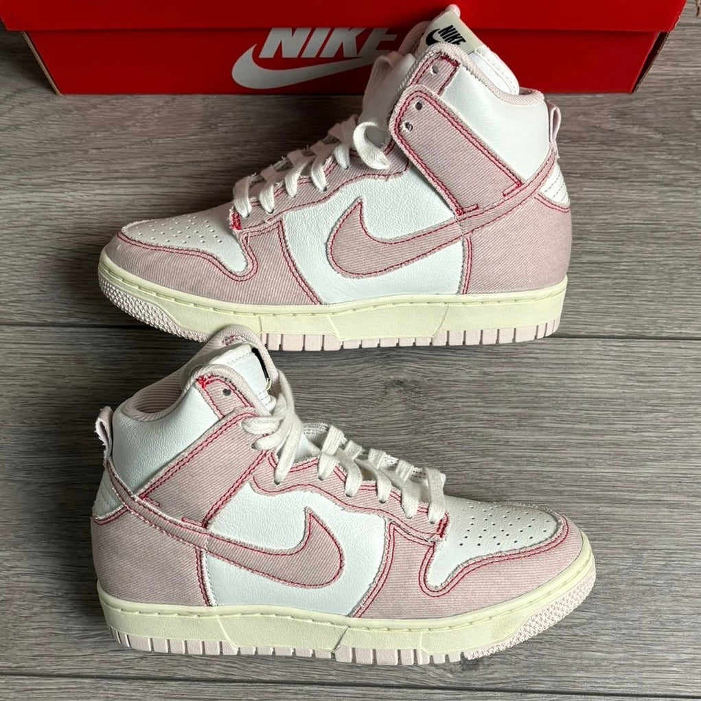 Womens Nike Dunk High 1985 Pink Denim