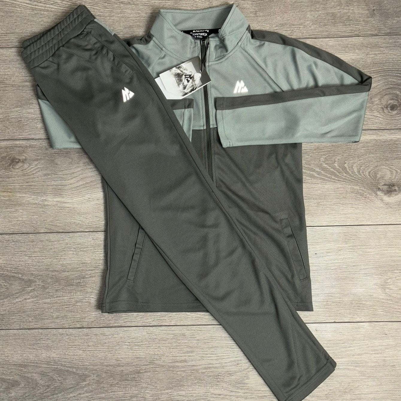 Junior Montirex Pace Tracksuit Platinum Grey